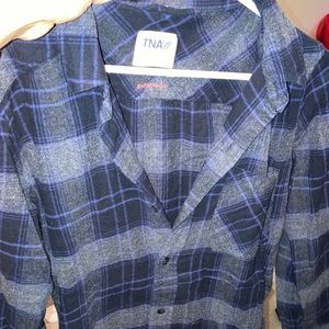 Flannel button down T&A by Aritzia